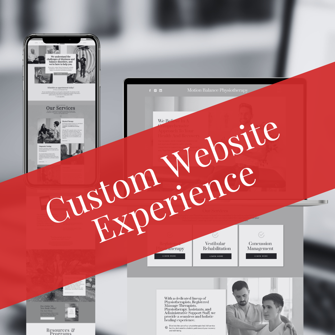 Deposit for the Custom Website Experience